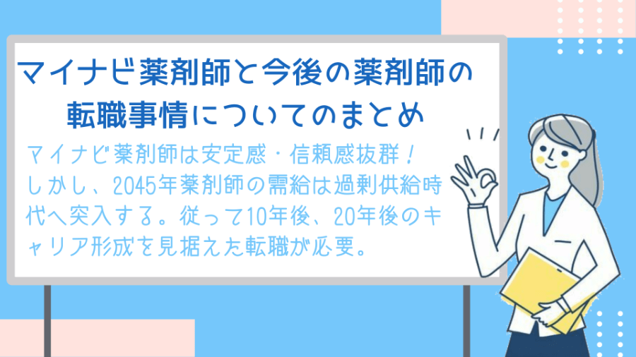 マイナビ薬剤師と今後の薬剤師の転職事情